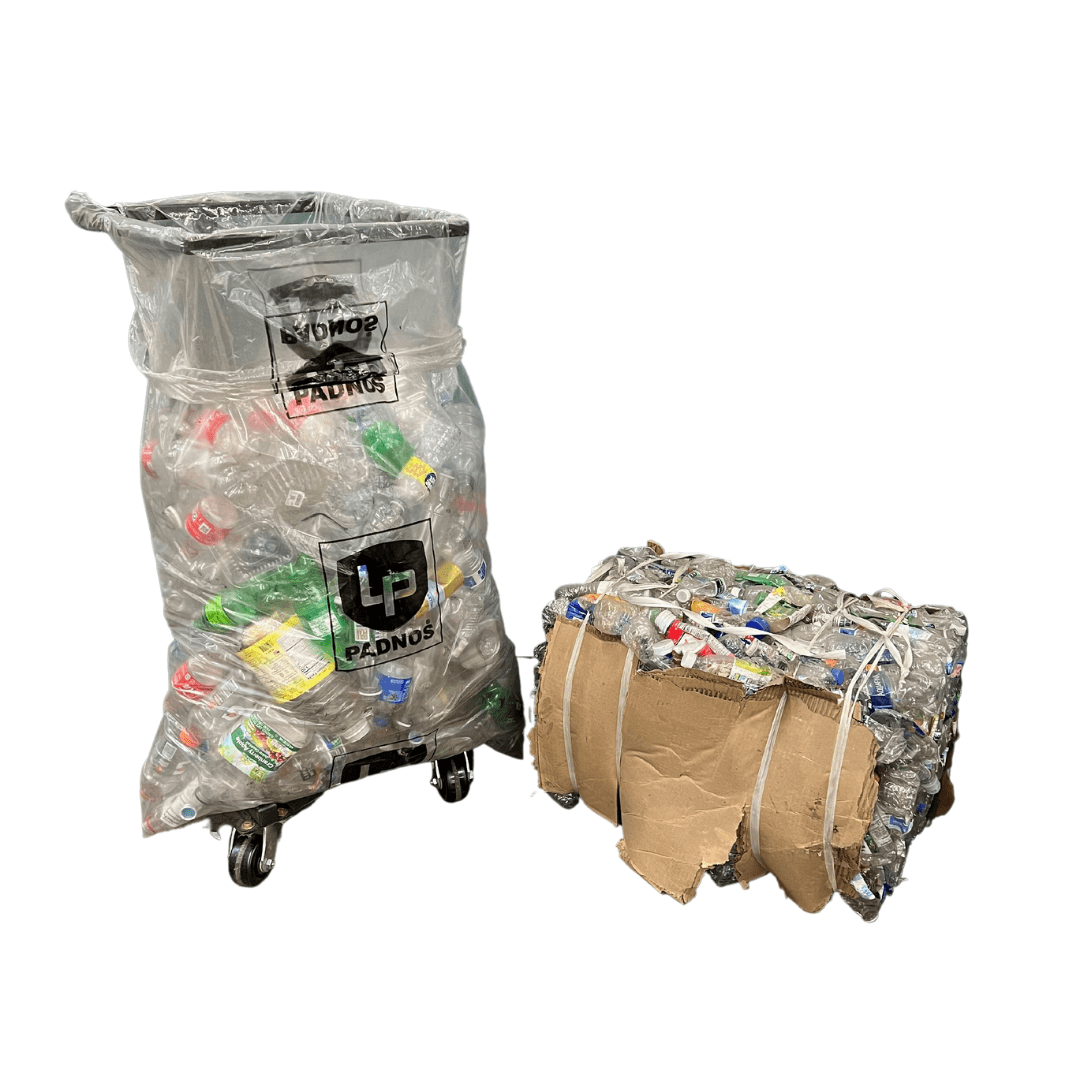 Ocean Bound Plastics bag, OBP, bale square
