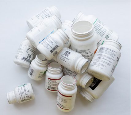PADNOS processes used pill bottles for plastic pellets.