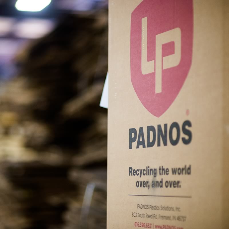 PADNOS packaging, boxes