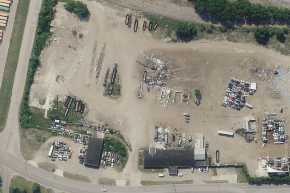Aerial photo of PADNOS Battle Creek Recycling Center