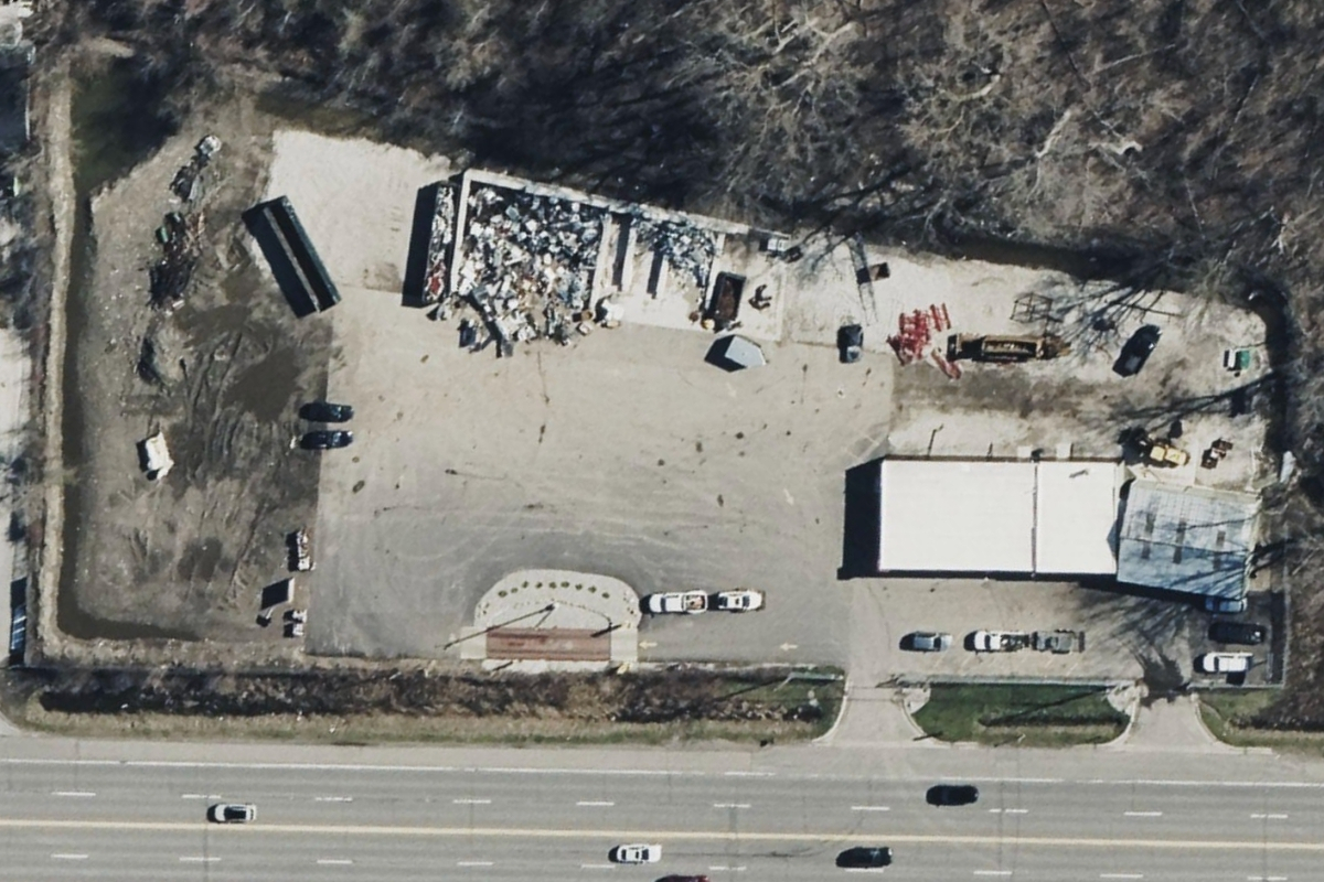 Aerial photo of PADNOS Bay City Recycling Center