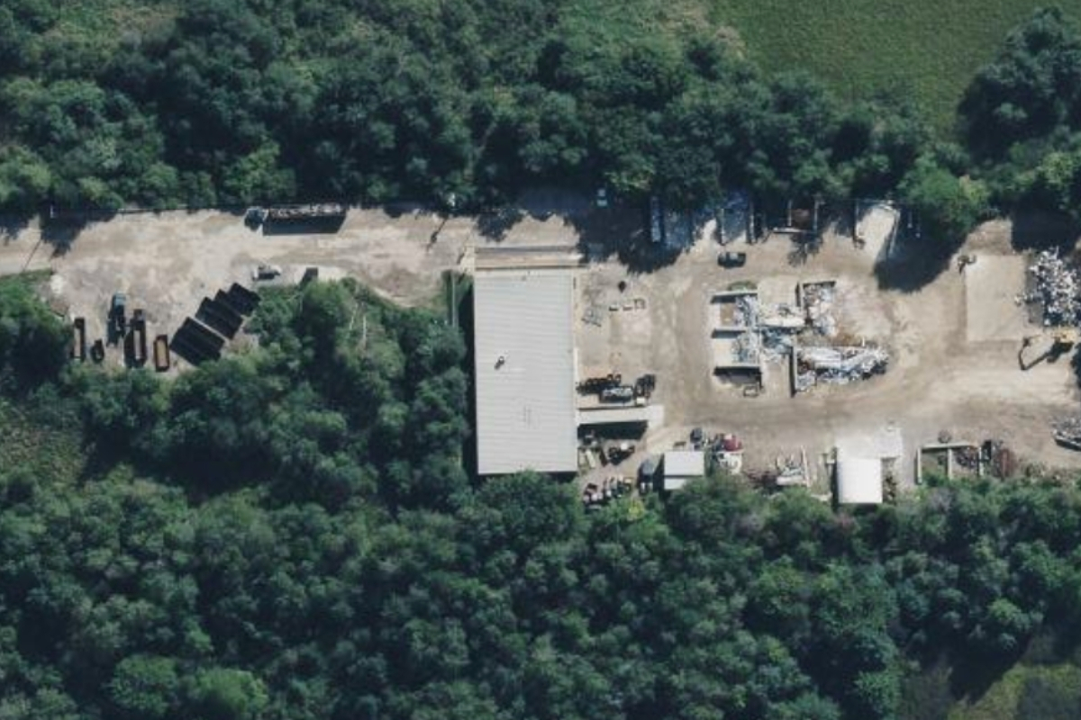 Aerial image of PADNOS Ludington Recycling Center